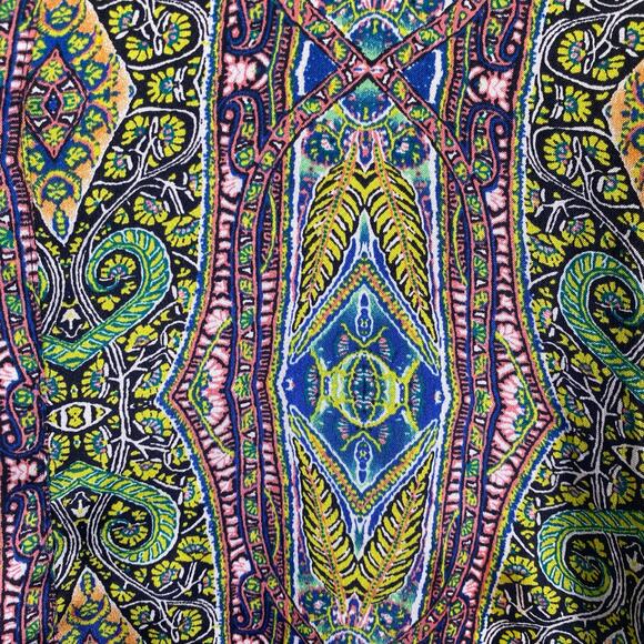 VICTORIAS SECRET Paisley Kimono Robe Geometric Multicolor Satin Womens Sz XS NWT - Picture 7 of 10